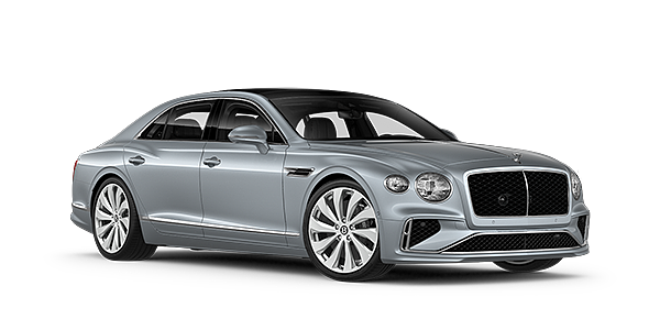 Bentley Roma New Bentley Flying Spur sedan front three quarter in Silverlake paint