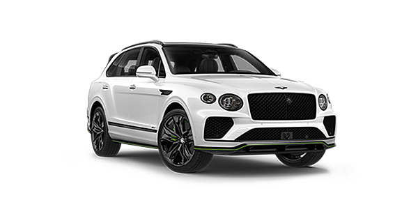 Bentley Roma Bentley Bentayga Speed SUV in Snow Quartz Pearlescent white paint